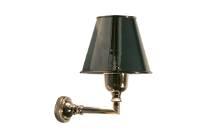 NINA, wall lamp, with shade, brass and nickel