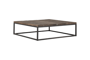 SADINAH, coffee table, square, elm and steel