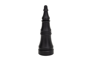 THORNTON, chess piece, queen, wood, black