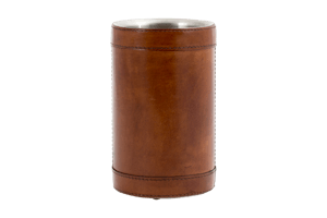 MANHATTAN, bottle holder, brown leather