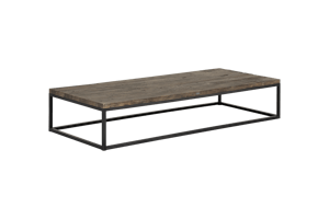 SADINAH, coffee table, elm and steel