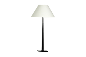 GORDES, lampe de table, noir, aluminium, h 78 cm