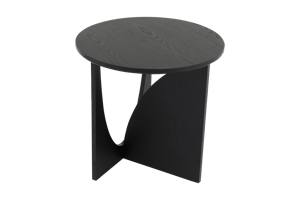 LANCE, side table, oak, black