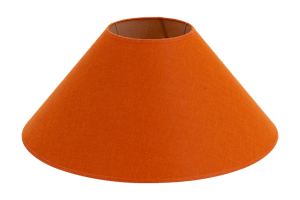 CIRCUM, lampshade, orange, conical, 55 cm