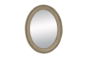 CHANTY, miroir, oval, antiqué