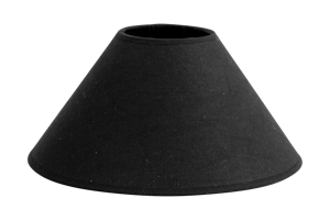 CIRCUM, lampshade, black, conical, 23 cm