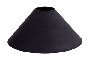 CIRCUM, lampshade, black, conical, 30 cm