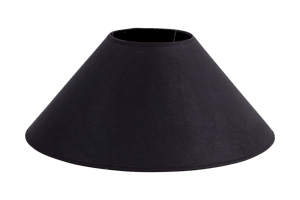 CIRCUM, lampshade, black, conical, 45 cm