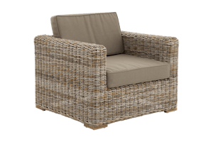 HILLS, garden armchair, with cushion