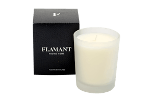 LIN, scented candle, fleurs blanches